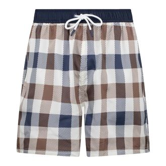 Aquascutum Beachwear, male, Multicolor, Size: 2XL Macro Iconic Volley Swim Shorts