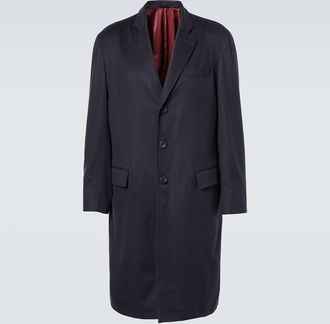 Rubinacci Single-breasted cashmere overcoat