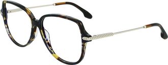 Victoria Beckham Brown Acetate Glasses Womens (Frames)