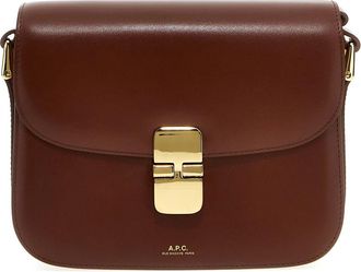A.P.C. A.p.c., Tassen, Dames, Bruin, ONE Size, Katoen, Grace Small tas