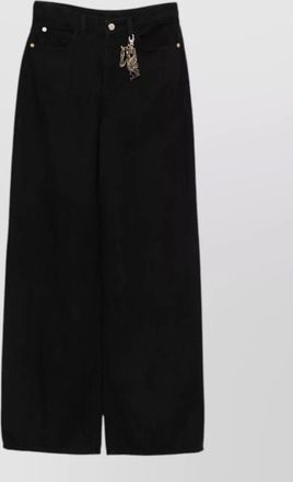 Emporio Armani denim wide-leg trousers