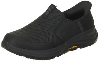 Skechers Mens Hands Free Slip-ins Go Walk Outdoor-Andes II Sneaker Basketball, Black, 8 UK