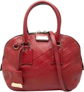Burberry Pre-owned The Orchard Handbag - Dames - Vintage Handtas - Rood - ONE Size - Leer - Vintage