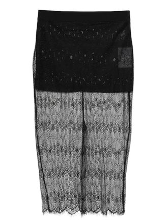 Frankie Shop Alrose lace midi skirt - Black