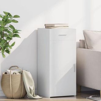 vidaXL Credenza Bianca 40x42,5x93 cm in Legno Multistrato - Vidaxl