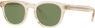 Oliver Peoples Zonnebril - Heren - Zonnebrillen - Beige - 49 MM - Accessoires