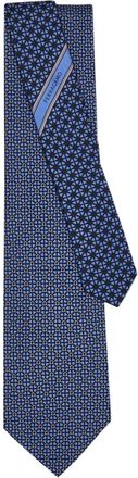 Ferragamo Cravatta Gancini in seta - Blu