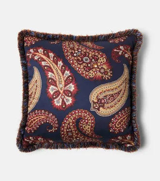 Etro Paisley cotton cushion