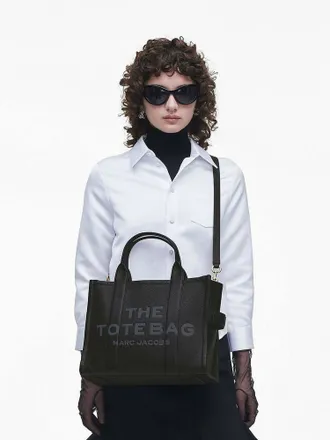 Marc Jacobs Cow Leather Tote Bag - Black