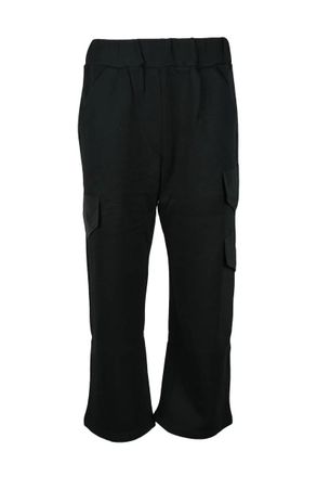 Ros&eacute; A Pois Relaxed Fit Cropped Trousers with Elastic Waistband and Side Pockets