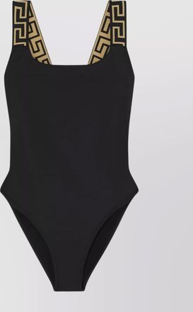 Versace one-piece swimsuit greek border
