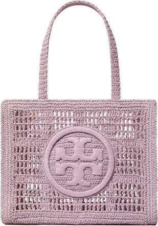 Tory Burch Ella Small Hand Crochet Tote in Pale Purple at Nordstrom