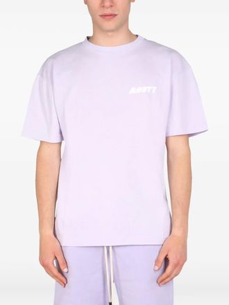 Mouty logo-print T-shirt - Purple