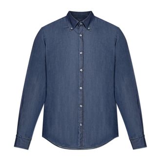 Paul & Shark Paul & Shark, Denim Shirts, male, Blue, Size: 2XL Denim shirt with pocket