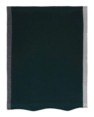 D'Estr&euml;e Paris Pierre Wool Scarf In Dark Green/grey/ecru