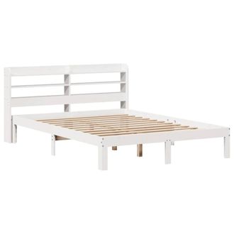 Berkfield Home Beautiful Bed Frame with Headboard without Mattress White 160x200 cm