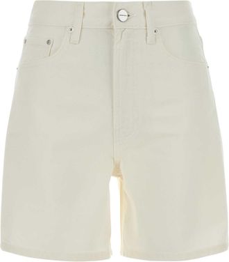 Anine Bing White Denim Shorts
