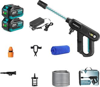 OEM Hidrolimpiadora De Alta Presi&oacute;n, 220 Bares De Potencia, Dise&ntilde;o Port&aacute;til, Incluye 2 Bater&iacute;as (b)