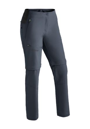 Maier Sports Outdoorhose MAIER SPORTS Latit Zip Vario, Damen, Gr. 46, Normalgr&ouml;ssen, grau, 88% Polyester (Recycelt); 12% Elasthan, Hosen Outdoorhose, Damen zipp-of