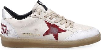 Golden Goose Beige Leather Ball Star Sneakers