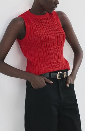 Mango Sito Top in Red at Nordstrom, Size X-Small