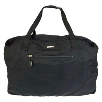 Gucci Pre-owned Nylon Boston Bag - unisex - Gucci Vintage - Vintage Weekend Bags - Black - ONE SIZE - Pre-owned