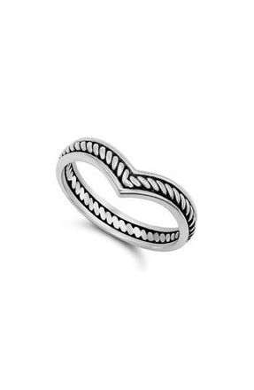 Samuel B. Sterling Silver Cable Motif Ring at Nordstrom Rack, Size 7