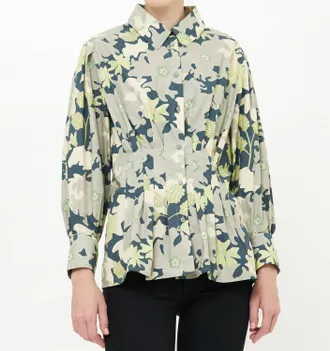 Oliphant Suzani Elizabeth Top In Green