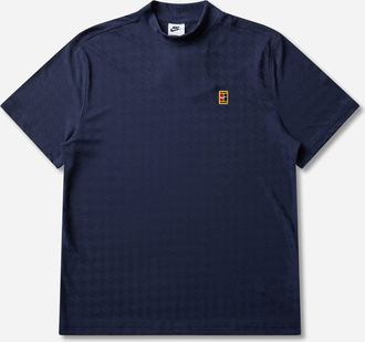 Nike Men s Club Rules Aero-FIT Mock-Neck T-Shirt Obsidian