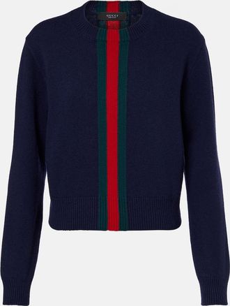 Gucci Web Stripe wool sweater