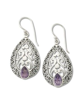 Samuel B. Silver 2.20 ct. tw. Amethyst Earrings
