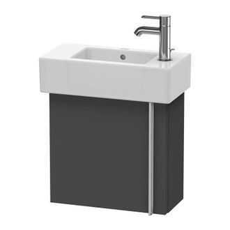 Duravit M&oacute;dulo Mural Duravit Vero 6270, Con 1 Puerta, Bisagra De Puerta A La Izquierda, 450 Mm, Color (frente/cuerpo): Grafito Mate Decoraci&oacute;n - Ve6270l4949
