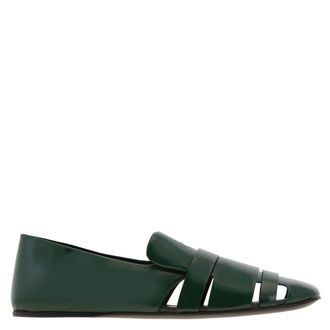 Ferragamo Ferragamo Dion Cutout Leather Loafers