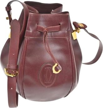 Cartier Pre-owned Bucket Bags, female, Red, Size: ONE SIZE Pre-owned Vintage Bucket Bag