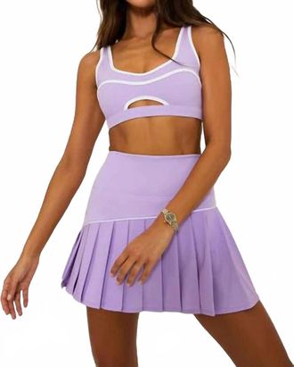 Beach Riot Womens Moxie Top In Lavender