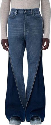 Rick Owens Banana Pants met ritssluiting in katoenmix - Heren - Loose Fit Jeans - Grijs - W31 - Katoen - Jeans