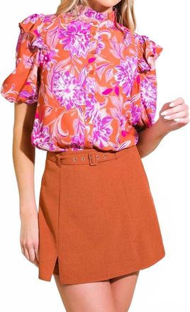Flying Tomato Sunset Bloom Blouse In Pattern