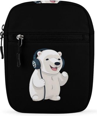 Generic Polar Bear Crossbody Bag Adjustable Satchel Cute Shoulder Bag Lightweight Sling Bags