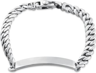 Pompeii3 Mens Cuffed Link 14k Gold (49gram) or Platinum (79gram) 8-10mm Bracelet 8.5