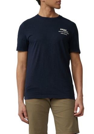 s.Oliver T-Shirt S.OLIVER, Herren, Gr. XXL, blau (navy), Jersey, Obermaterial: 100% Baumwolle, bedruckt, regular fit taillenbedeckt, Rundhals, gerader Abschlus