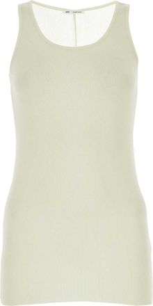 Ami Ami Ivory Viscose Blend Tank Top
