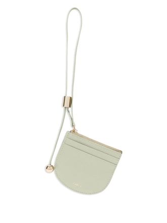 Furla Laura leather strap cardholder - women - Leather - One Size - Green