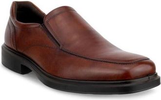 Ecco Helsinki 2.0 Apron Toe Leather Slip-On in Cognac/Cognac at Nordstrom, Size 11-11.5Us