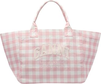 Ganni Xxl Logo Shopper Bag