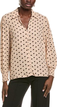 T Tahari Button Blouse
