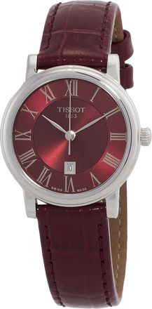 Tissot Carson Premium Quartz Red Dial Ladies Watch T122.210.16.373.00