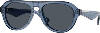 Burberry BE4437U 411787 Mens Sunglasses Blue Size 55