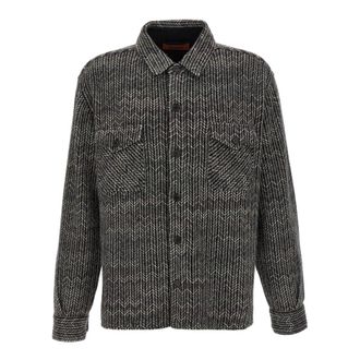 Missoni Heren, Jassen, Grijs, Maat: L Katoen