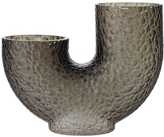 AYTM Mundgeblasene Design Vase Aura medium 34 x 26 cm - Black