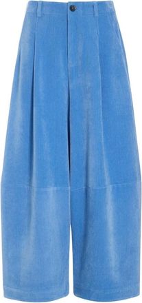 Bitte Kai Rand Shinji Wide Broeken - Dames - Broeken - Blauw - Maat: L Wol